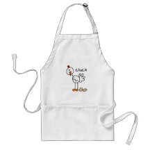 Chicken Says Cluck Tshirts and Gifts Aprons