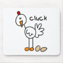 Chicken Stick Figure Mousepad