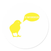 chicken round sticker