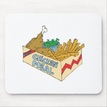 chicken value meal in a box mouse mat