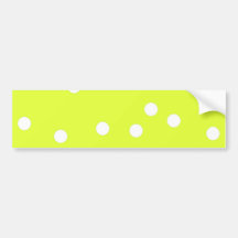 Chickie Yellow Polkadots Bumper Stickers