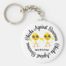 Chicks Against Sarcoma Keychains