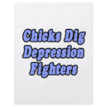 Chicks Dig Depression Fighters flyers