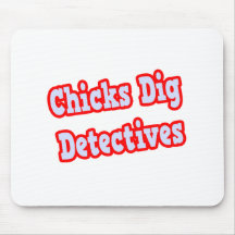 Chicks Dig Detectives Mousepads