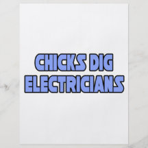 Chicks Dig Electricians Full Colour Flyer
