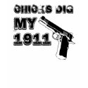 Chicks Dig My 1911 - Black t-shirts