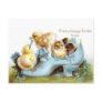 Chicks in a Shoe Vintage Easter Card Postcard