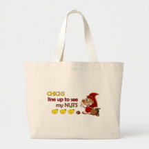 Chicks line up to see my nuts canvas bags