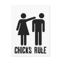 Chicks rule postcards
