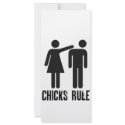 Chicks rule rack cards