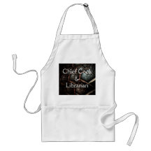 CHIEF COOK & LIBRARIAN Apron Design