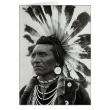 Chief Eagle, Salish Indian Greeting Cards