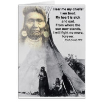 Chief Joseph hear me Card