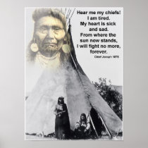 Chief Joseph hear me Posters