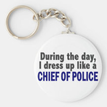 Chief Of Police During The Day Key Chain
