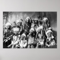 Chief Red Cloud With Other Chiefs: 1899 Poster