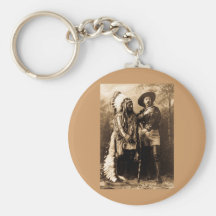 Chief Sitting Bull and Buffalo Bill 1895 Keychains