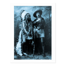 Chief Sitting Bull and Buffalo Bill 1895 Post Card