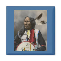 Chief Strikes With Nose, Oglala Sioux  1899 Fridge Magnet