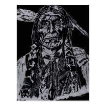 Chief Wolf Robe Postcard