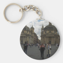 Chiese di Pzza del Popolo Key Chain