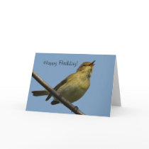 ChiffChaff Happy Birthday Card