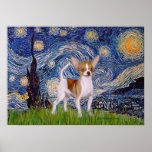 Chihuahua 4 - Starry Night Poster