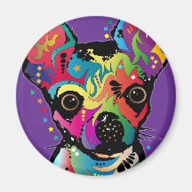 Chihuahua Art Refrigerator Magnets