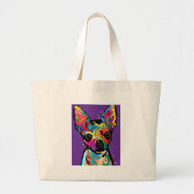 Chihuahua Art Tote Bag