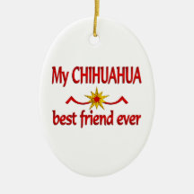Chihuahua Best Friend Christmas Ornaments