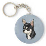 Chihuahua Black & Tan Keychain
