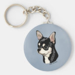 Chihuahua Black & Tan Keychain