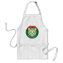 Chihuahua Christmas Aprons