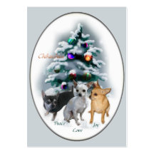 Chihuahua Christmas Gifts Business Card Templates