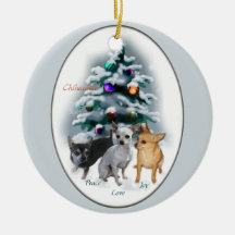 Chihuahua Christmas Gifts Ornament