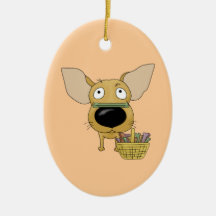 Chihuahua - Easter Bone Hunt? Christmas Tree Ornaments