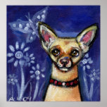 Chihuahua eyes butterfly posters