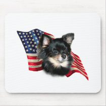 Chihuahua Flag Mouse Pad