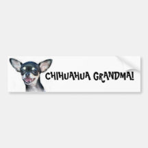Chihuahua Grandma bumper sticker