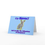 Chihuahua Havoc - Greeting Card