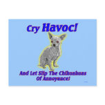 Chihuahua Havoc - Postcard