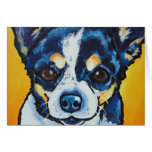 Chihuahua LC Black Tri (Lorenzo) Greeting Cards
