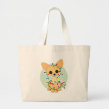 Chihuahua Lights Canvas Bag