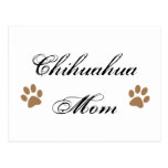 Chihuahua Mum Script w/ Pawprints Post Cards
