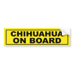 Chihuahua on Board bumper stickers