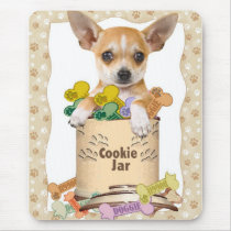 Chihuahua Posed with Cookie Jar
