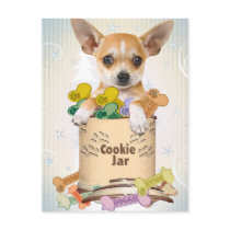 Chihuahua Posed with Cookie Jar