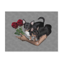 Chihuahua Roses Postcard