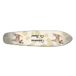Chihuahua Tan Leaves Motiff Skate Boards
