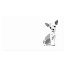 Chihuahua template business card